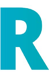 Capital letter R.