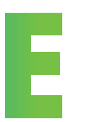 Capital letter E.