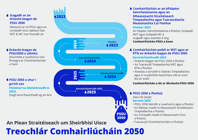 WSSP Roadmap diagram in Irish