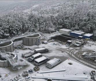 Areial Image of Goatenbridge WTP at_Winter