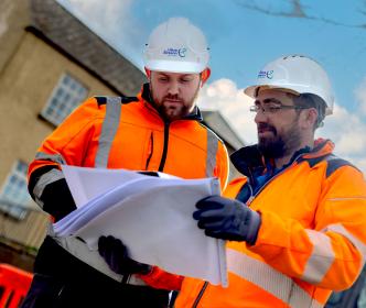 Two Workers on site