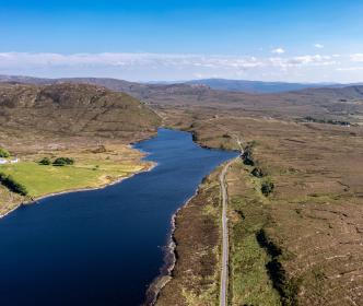 Lough Keel aerial view